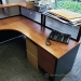 Sugar Maple L-Suite Reception Desk with Transaction Counter